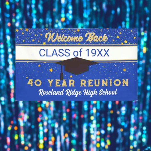 Welkom terug 40 jaar Klasse Reunion Banner
