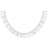 Welkom Terug Banner Groen Goud Confetti (Alle)