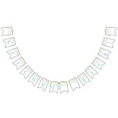 Welkom Terug Banner Turquoise Gouden Confetti (Alle)