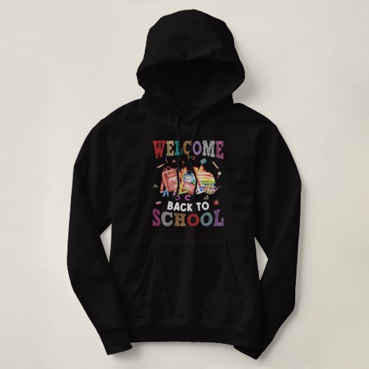 Welkom terug bij de leraar hoodie (Design voorkant)