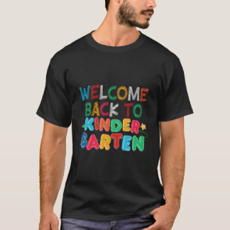 Welkom terug bij Kindergen First Day Student Teach T-shirt