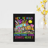 Welkom terug bij School Happy First Day Teacher Bu Kaart (Gele Bloem)