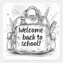 Welkom terug bij school rugzak