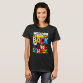 Welkom terug bij School TShirt Grappige student le (Voorkant volledig)