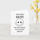 Welkom terug, blij je weer te zien, Kaart (Gele Bloem)