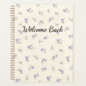 Welkom terug bloem notebook voor student planner (Voorkant)
