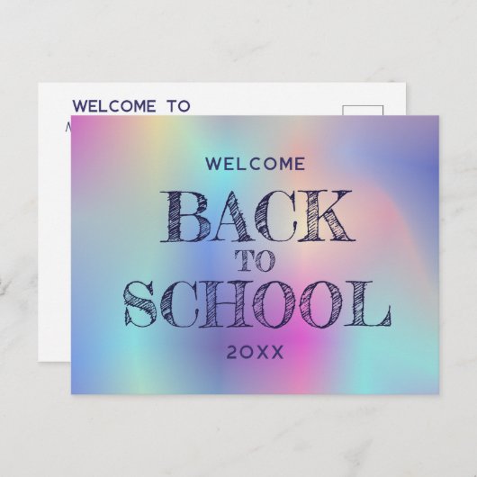 Welkom terug briefkaart (Voorkant / Achterkant)