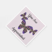 Welkom terug Bright Butterflies Business Employee Servet (Hoek)