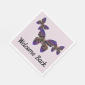 Welkom terug Bright Butterflies Business Employee Servet (Hoek)