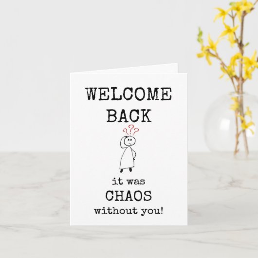 Welkom terug, chaos zonder u, Kaart (Gele Bloem)