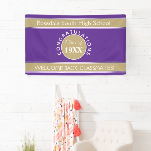 Welkom terug! CUSTOM class reünie banner (Insitu)