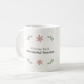 Welkom terug docent mok | Geschenk voor terug naar (Voorkant links)