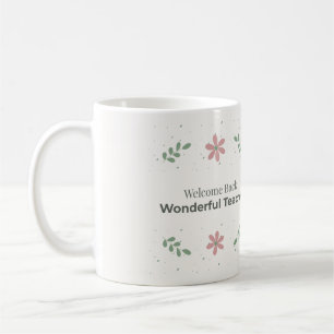 Welkom terug docent mok Geschenk voor terug naar