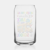 Welkom terug eerste schooldag buschauffeur blikvorm glas (Achterkant)