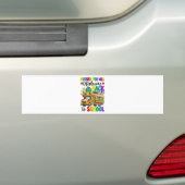 Welkom terug eerste schooldag buschauffeur bumpersticker (Op auto)