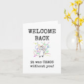 Welkom terug, het was chaos zonder u, Kaart (Gele Bloem)