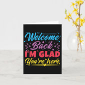 Welkom terug, ik ben blij dat je hier bent, de eer kaart (Gele Bloem)