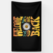 Welkom terug, ik ben blij dat je hier bent docent spandoek (Verticaal)