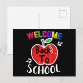 Welkom terug in het Shirt van de school Briefkaart (Voorkant / Achterkant)