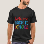 Welkom terug in schooldocenten t-shirt (Voorkant)