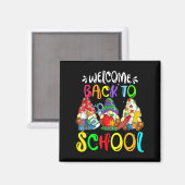 Welkom terug in schoolgenomes Fun Teachers Student Magneet (Voorkant / Achterkant)