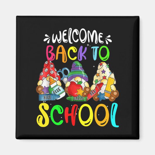 Welkom terug in schoolgenomes Fun Teachers Student Magneet (Voorkant)