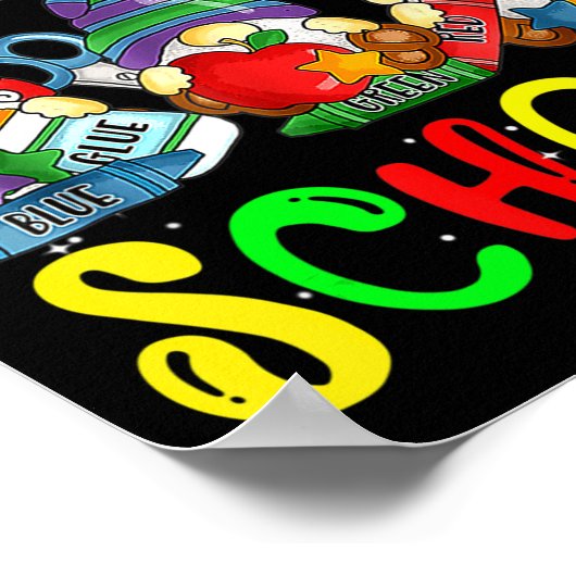 Welkom terug in schoolgenomes Fun Teachers Student Poster (Hoek)