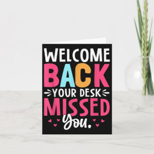 Welkom terug Je bureau heeft je gemist Kaart