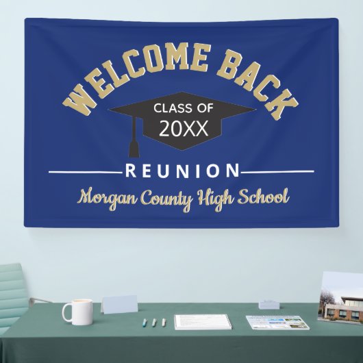 Welkom terug Klasse reunie groot Spandoek (Beurs)