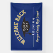 Welkom terug Klasse reunie groot Spandoek (Verticaal)