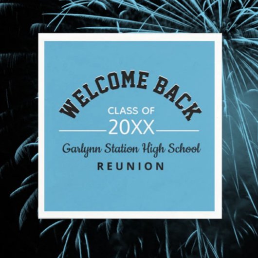 Welkom Terug Klasse reünie papier Servet