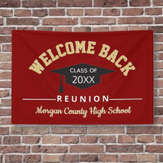 Welkom terug Klasse reunion groot Spandoek