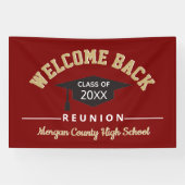 Welkom terug Klasse reunion groot Spandoek (Horizontaal)