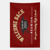 Welkom terug Klasse reunion groot Spandoek (Verticaal)