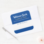 Welkom terug! Klasse Reunion-stickers Vierkante Sticker (Envelop)