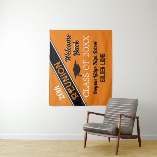 Welkom terug! klassenreünie wandkleed (In situ)