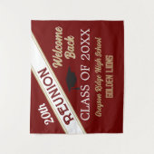 Welkom terug! klassenreünie wandkleed (Voorkant)