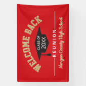 Welkom terug Klassereünie groot Spandoek (Verticaal)