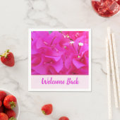 Welkom terug leraren Roze Vloerpartij School Servet (Insitu)