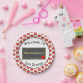 Welkom terug naar de Borden van de leerkrachten op Papieren Bordje (Feest)