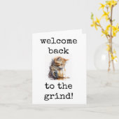 Welkom Terug naar de Grind, Funny Coffee Kaart (Gele Bloem)