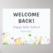welkom terug naar de kleuterschool , kinder schatt poster (Voorkant)