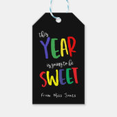 Welkom terug naar de Labels van de School, eerste Cadeaulabel (Voorkant)