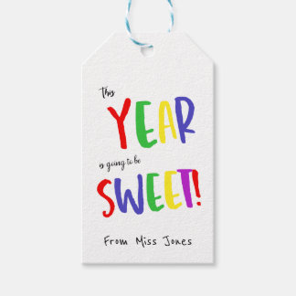 Welkom terug naar de Labels van de School, eerste  Cadeaulabel