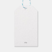 Welkom terug naar de Labels van de School, eerste  Cadeaulabel (Achterkant)