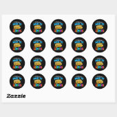 Welkom terug naar de schoolbuschauffeur eerste sch ronde sticker (Vel)