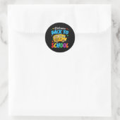 Welkom terug naar de schoolbuschauffeur eerste sch ronde sticker (Tas)
