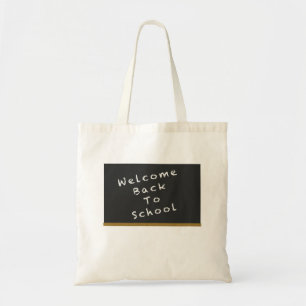 Welkom terug naar de schooltas tote bag