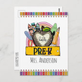 Welkom terug naar het Briefkaart van de Schoolfoto (Voorkant / Achterkant)