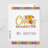 Welkom terug naar het Briefkaart van de Schoolfoto (Voorkant / Achterkant)